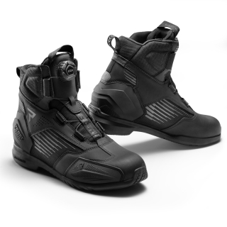 Boty na motorku REBELHORN CORE BLACK, nízké boty s rychlozapínáním ATOP