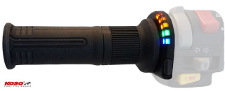 Vyhřívané rukojeti na motorku KOSO HG07, 5 úrovní výhřevu, pro řidítka 22 mm