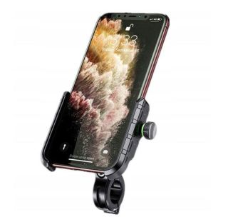 Držák telefonu s objímkou na řídítka "CRAB R9-METAL" na motorku
